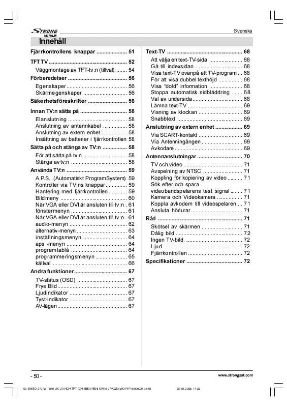 Mode d'emploi STRONG SRT L 2750