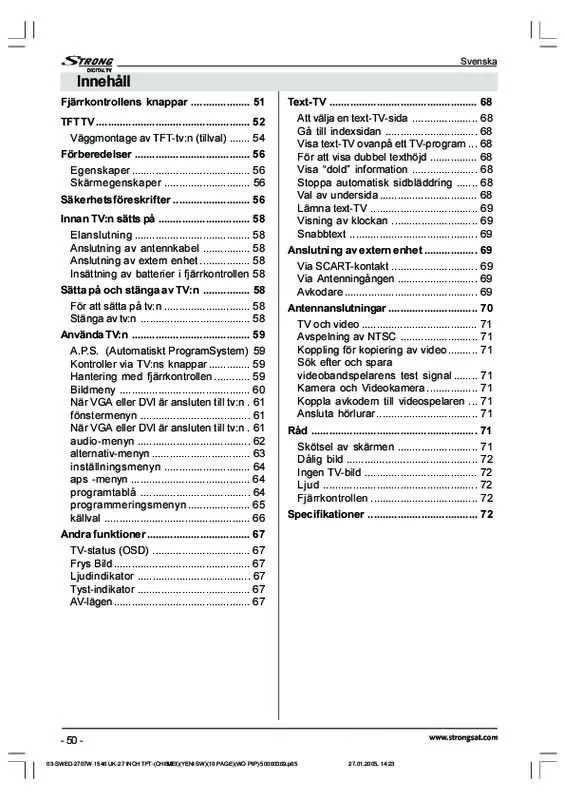 Mode d'emploi STRONG SRT L2750