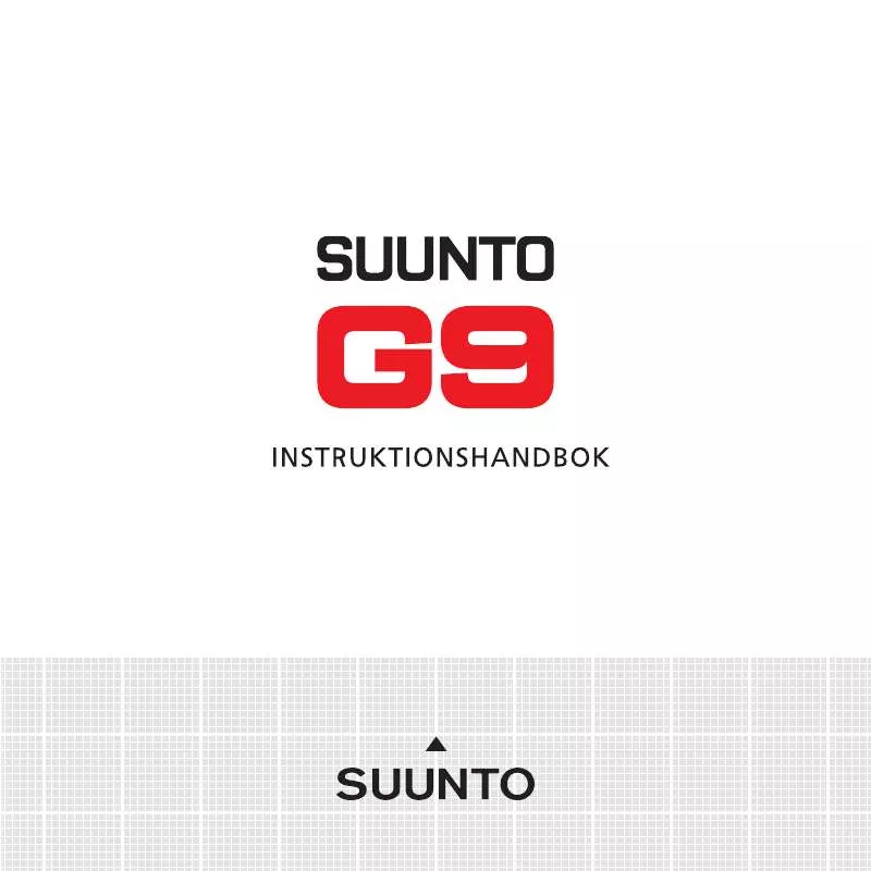 Mode d'emploi SUUNTO G9