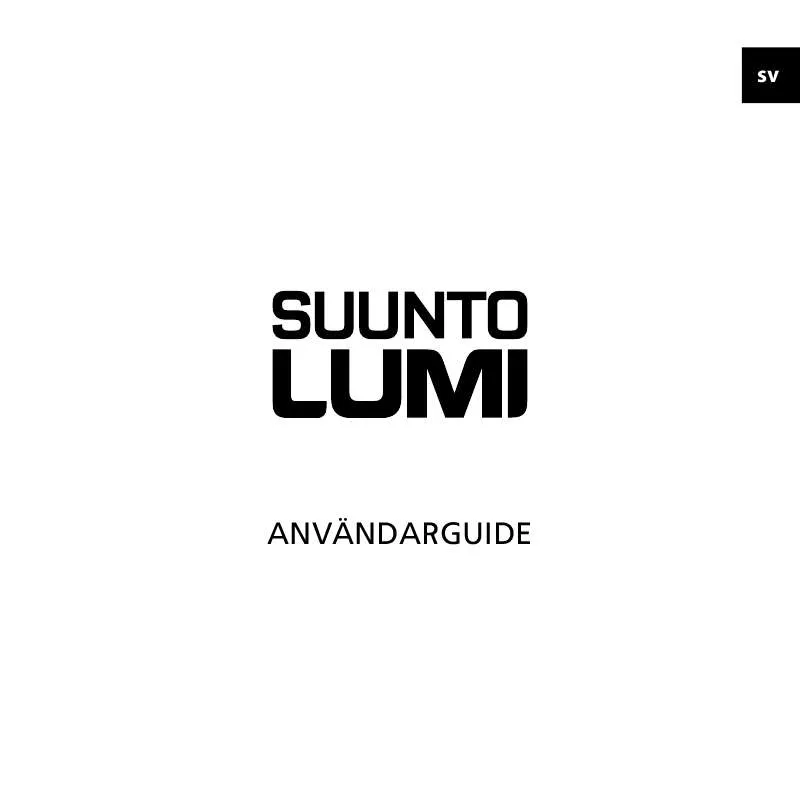 Mode d'emploi SUUNTO LUMI