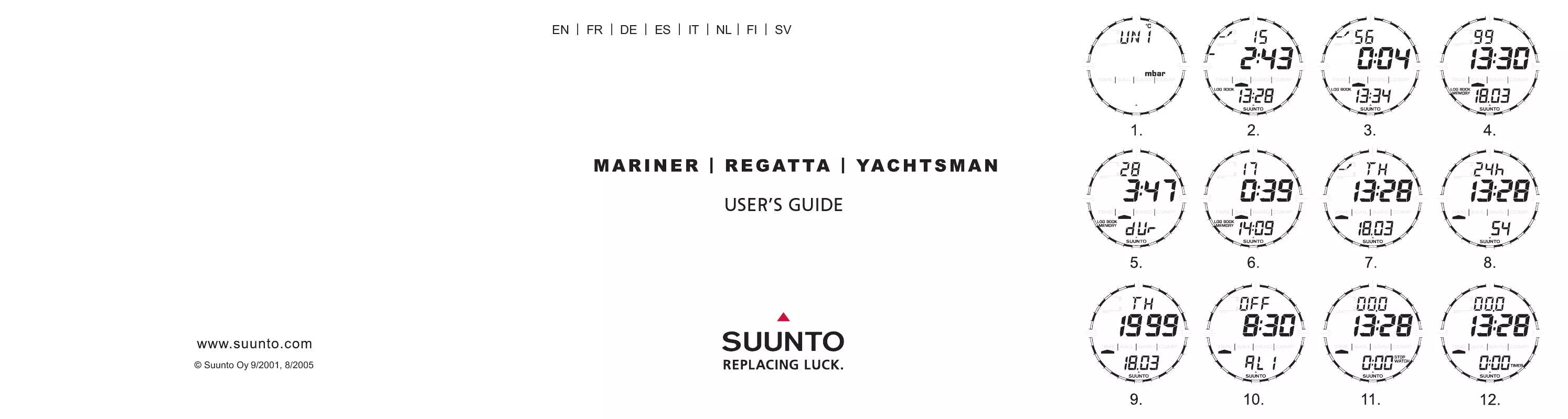 Mode d'emploi SUUNTO MARINER