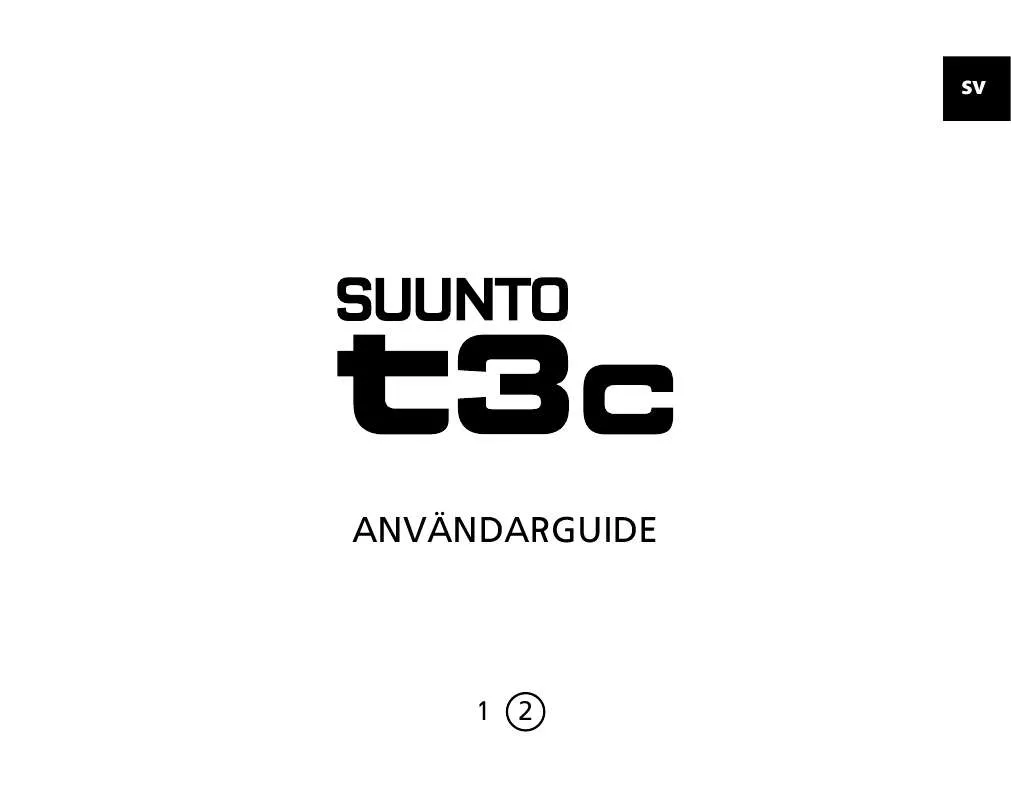 Mode d'emploi SUUNTO T3C