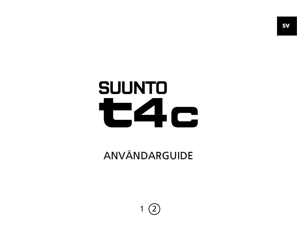 Mode d'emploi SUUNTO T4C