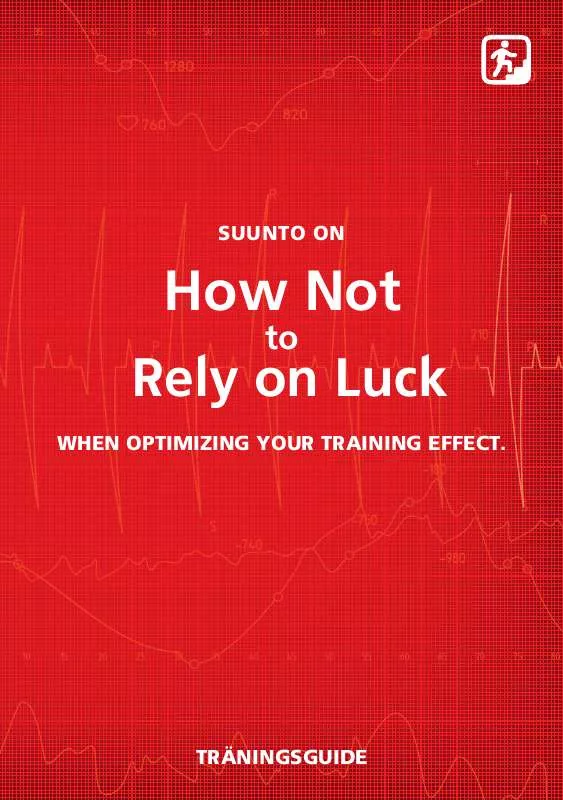 Mode d'emploi SUUNTO TRAINING GUIDEBOOK