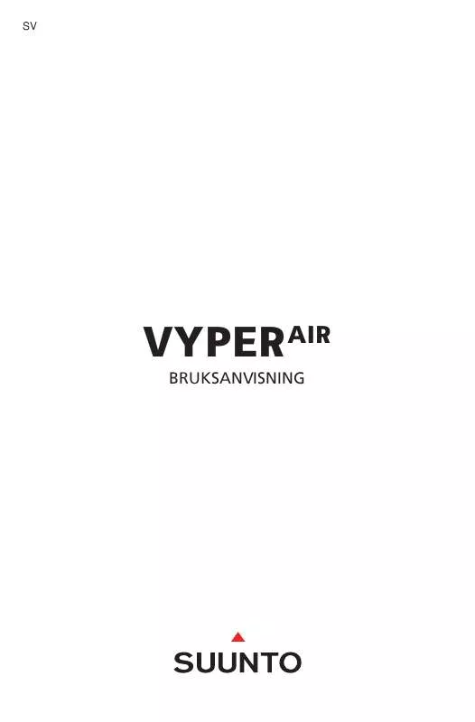 Mode d'emploi SUUNTO VYPER AIR