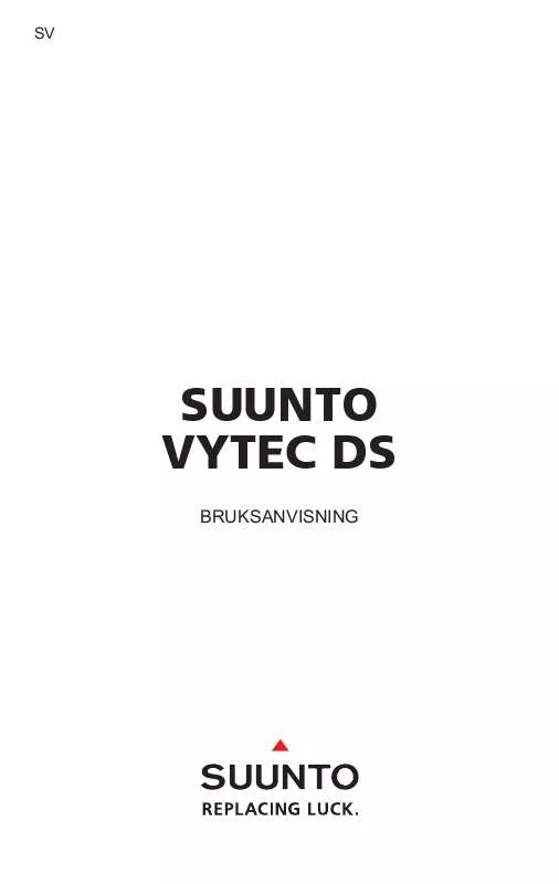 Mode d'emploi SUUNTO VYTEC DS