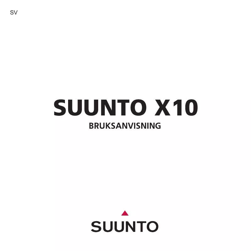 Mode d'emploi SUUNTO X10