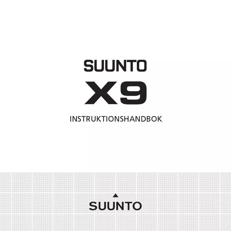 Mode d'emploi SUUNTO X9