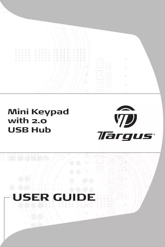 Mode d'emploi TARGUS AKP08EU