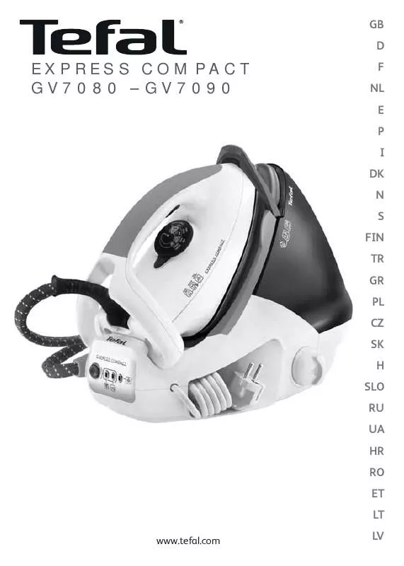 Mode d'emploi TEFAL GV7080