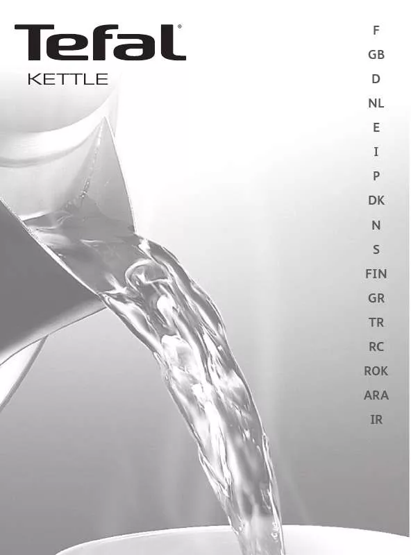 Mode d'emploi TEFAL KETTLE