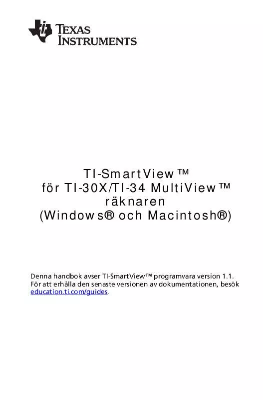 Mode d'emploi TEXAS INSTRUMENTS TI-30X