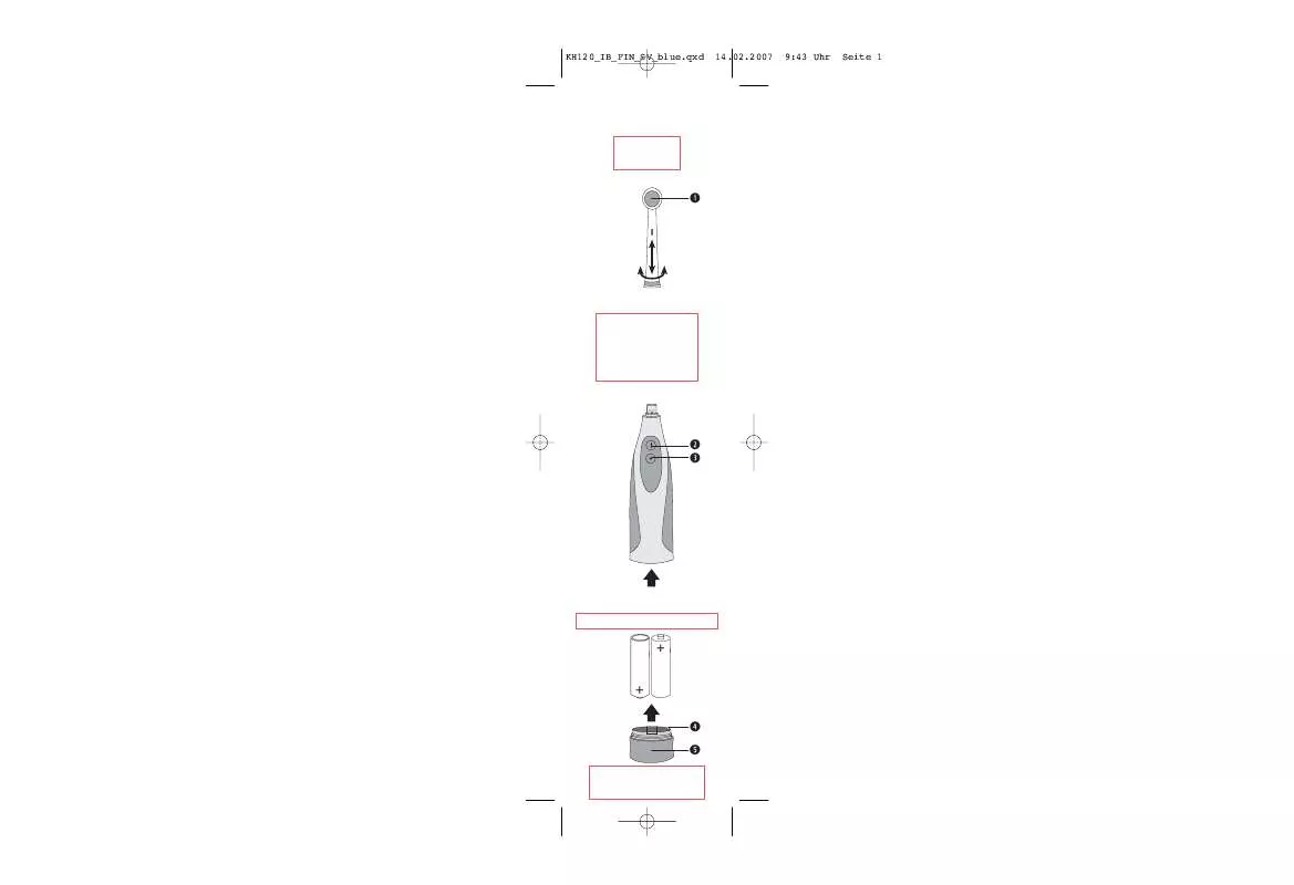 Mode d'emploi TRONIC KH 120 TRAVELLING TOOTHBRUSH