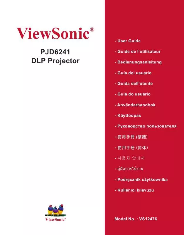 Mode d'emploi VIEWSONIC PJD6241