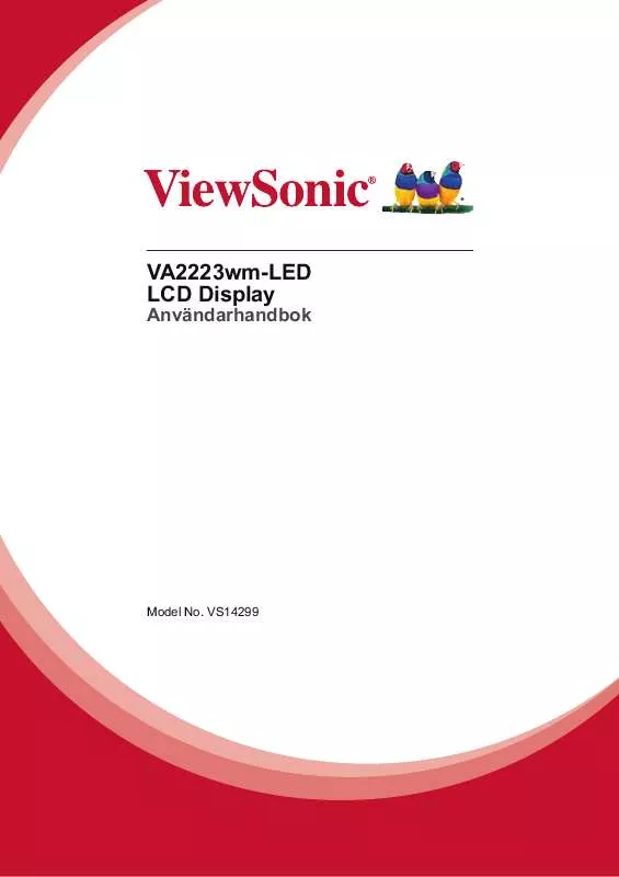 Mode d'emploi VIEWSONIC VA2223WM-LED