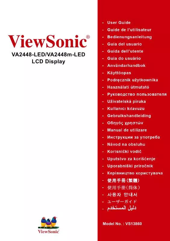 Mode d'emploi VIEWSONIC VA2448-LED