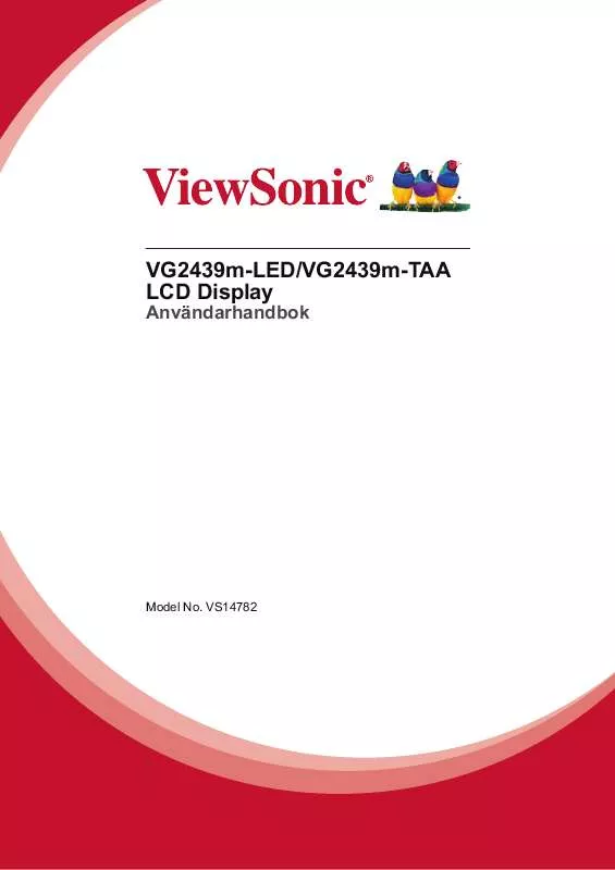 Mode d'emploi VIEWSONIC VG2439M-LED