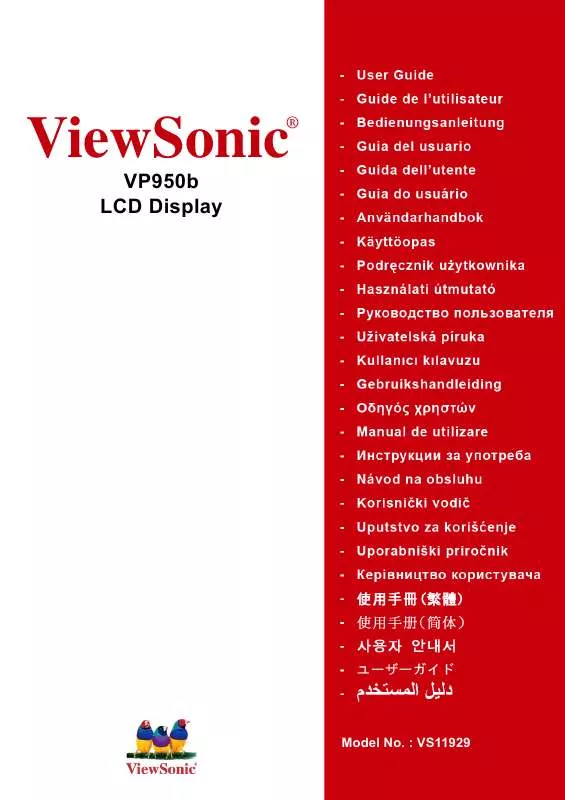 Mode d'emploi VIEWSONIC VP950B