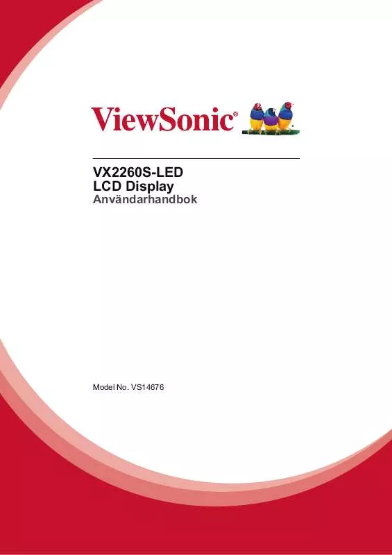 Mode d'emploi VIEWSONIC VX2260S-LED