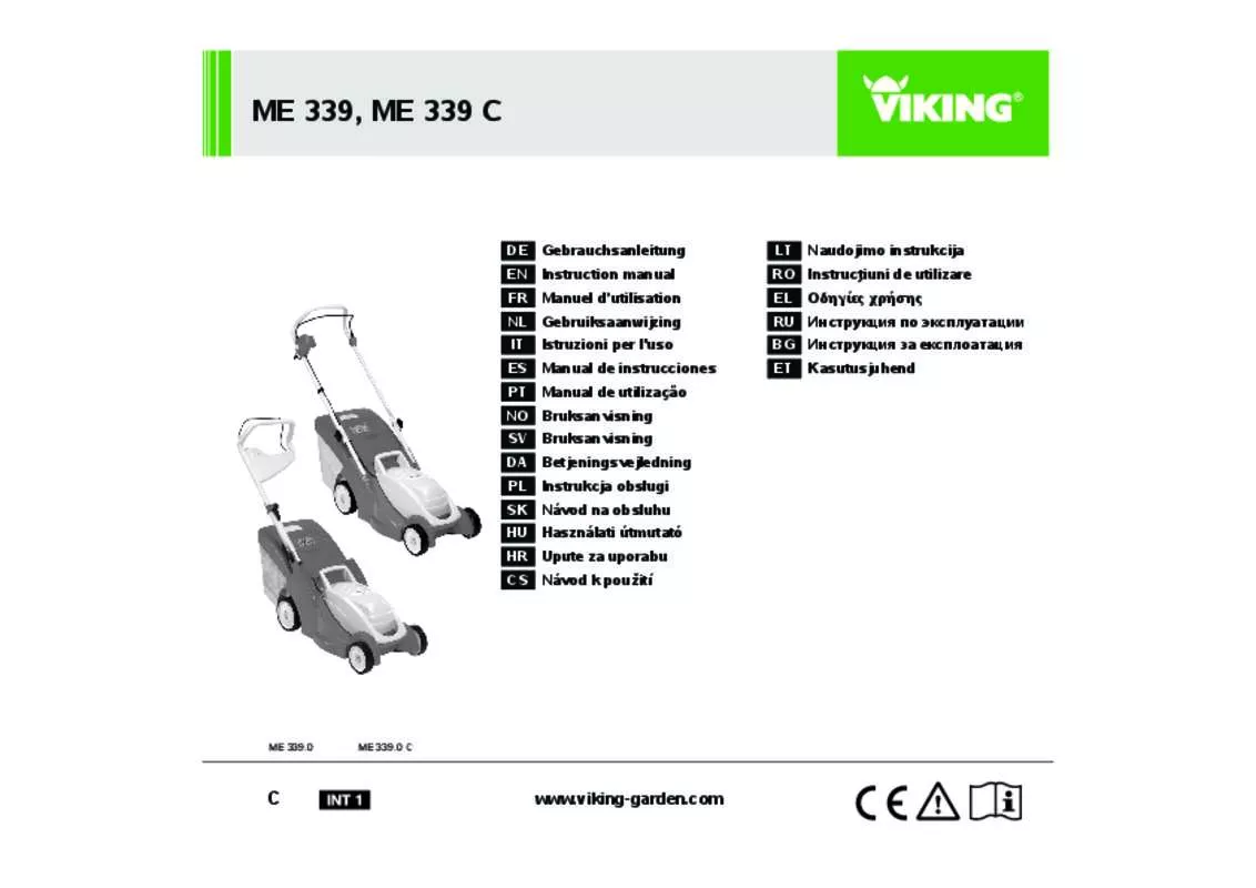 Mode d'emploi VIKING ME 339