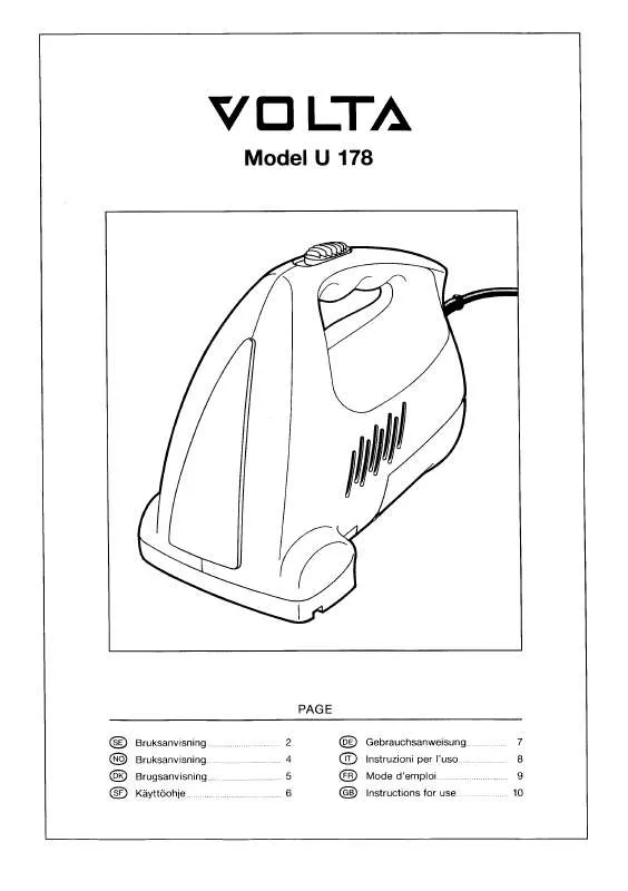 Mode d'emploi VOLTA U178