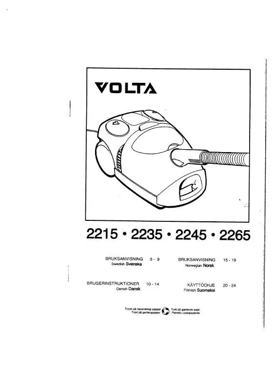 Mode d'emploi VOLTA U2215G