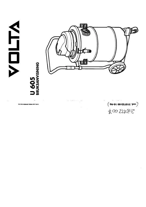 Mode d'emploi VOLTA U605