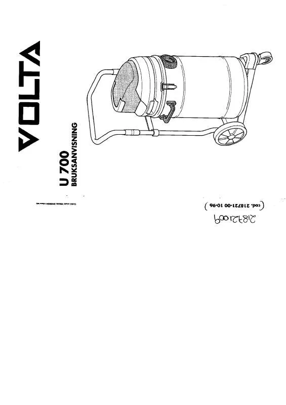 Mode d'emploi VOLTA U700