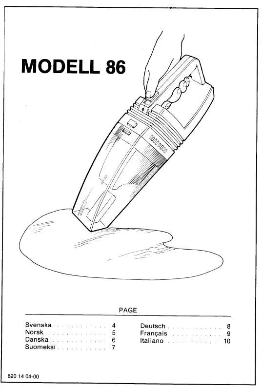 Mode d'emploi VOLTA U86