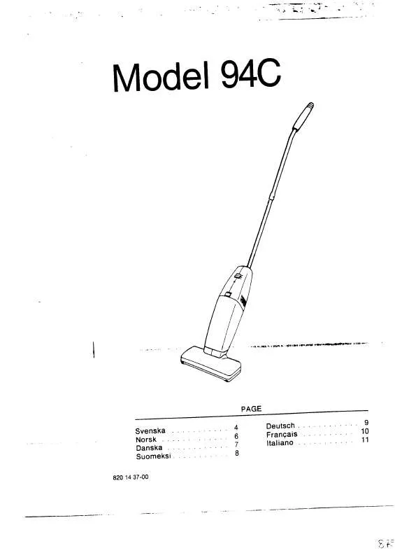 Mode d'emploi VOLTA U94C