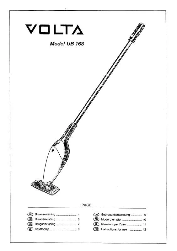 Mode d'emploi VOLTA UB188