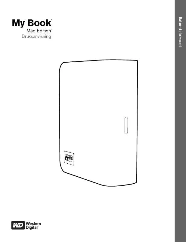 Mode d'emploi WESTERN DIGITAL MAC EDITION