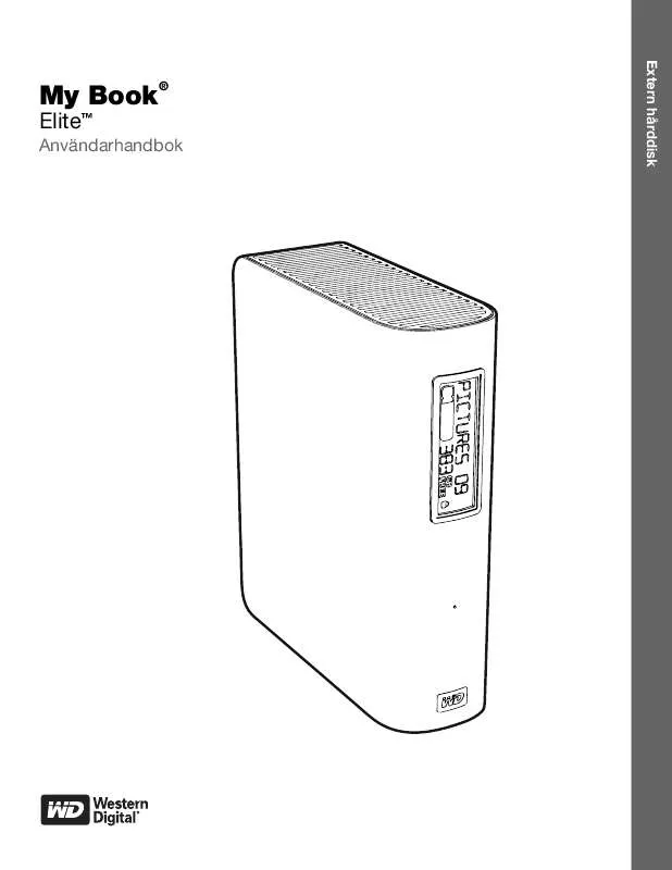 Mode d'emploi WESTERN DIGITAL MY BOOK ELITE