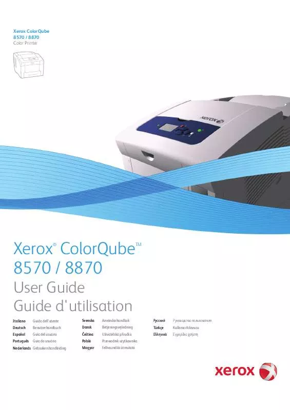 Mode d'emploi XEROX COLORQUBE 8570