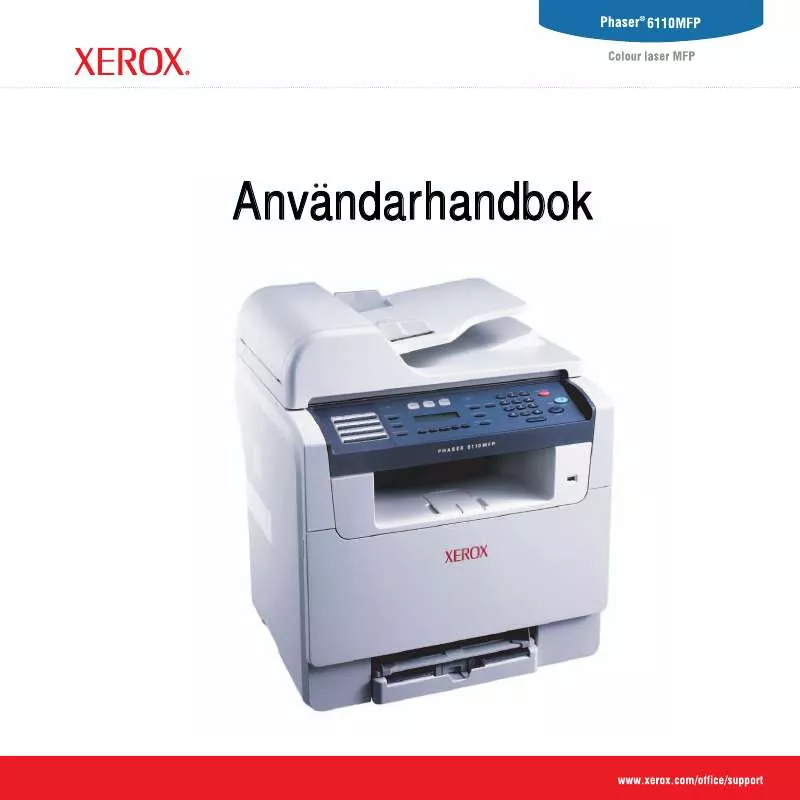 Mode d'emploi XEROX PHASER 6110MFP