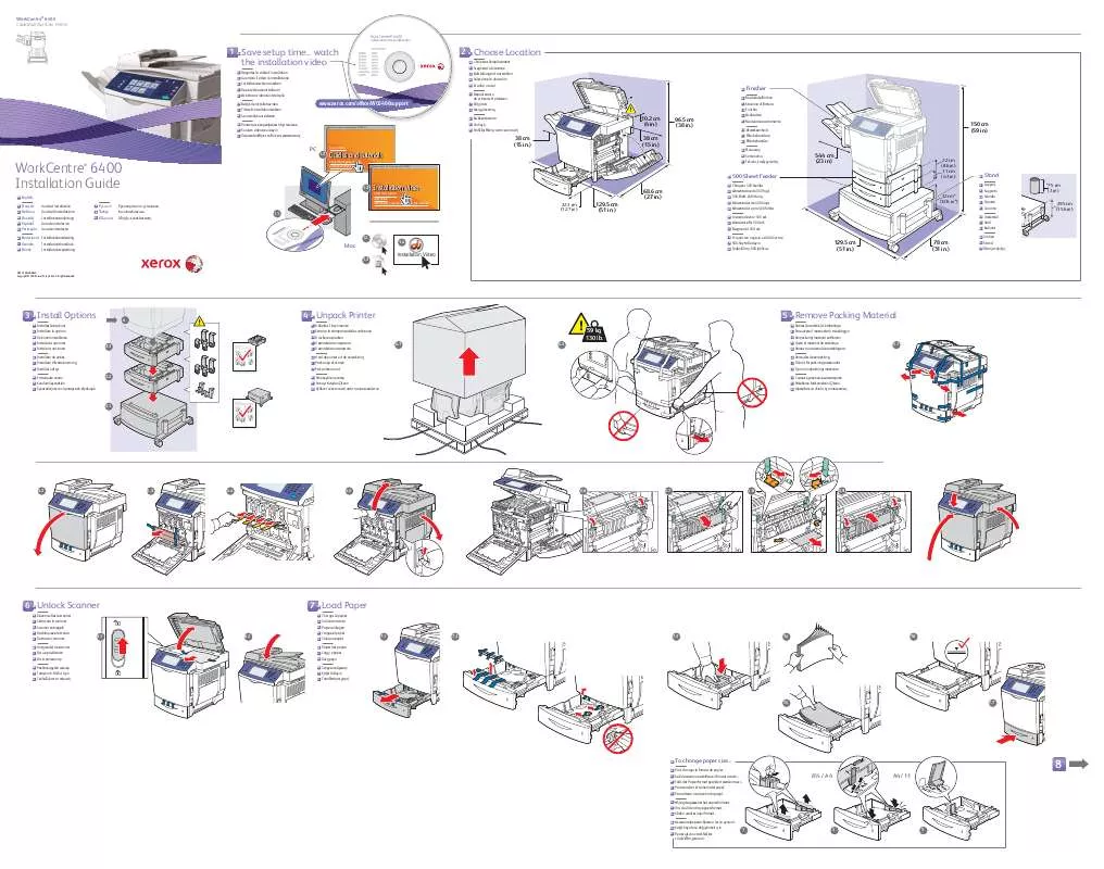 Mode d'emploi XEROX WORKCENTRE 6400