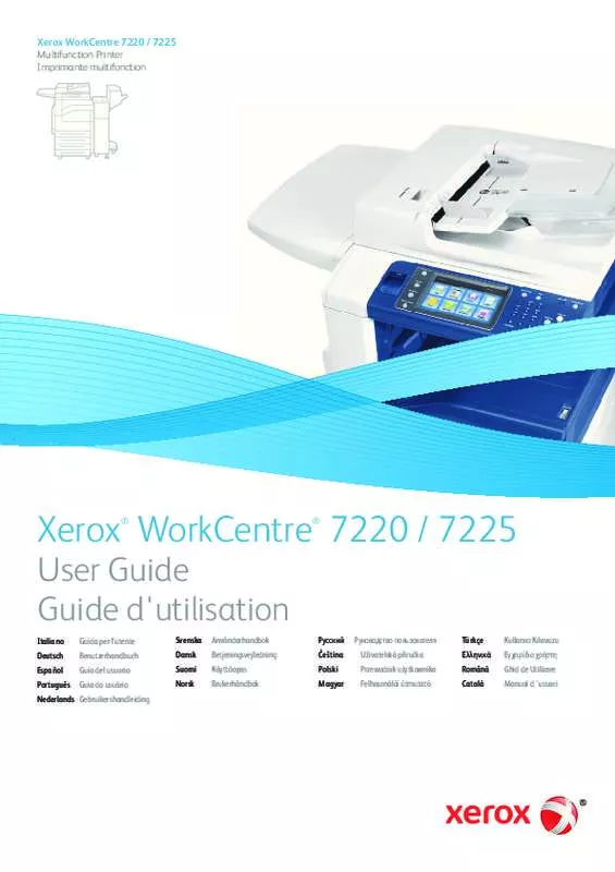 Mode d'emploi XEROX WORKCENTRE 7220 7225