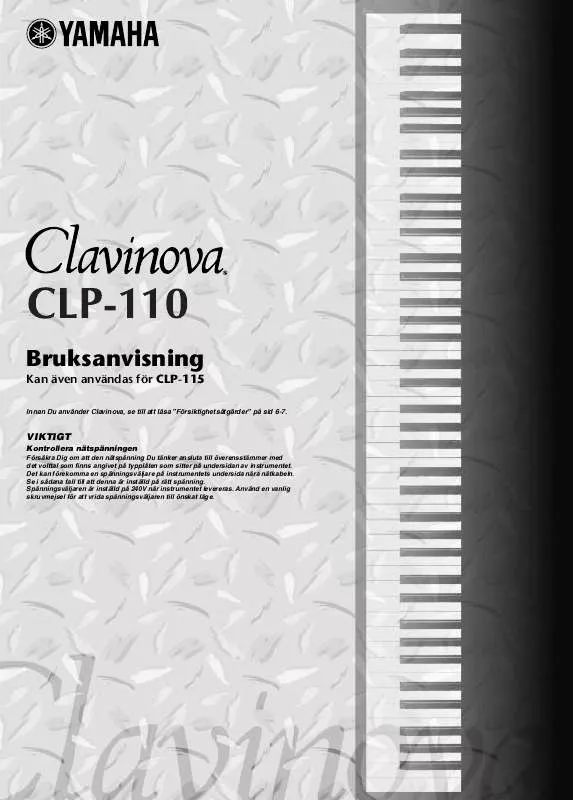 Mode d'emploi YAMAHA CLP-100