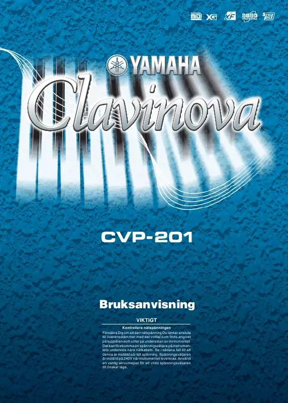 Mode d'emploi YAMAHA CVP-201