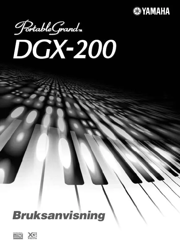 Mode d'emploi YAMAHA DGX-200