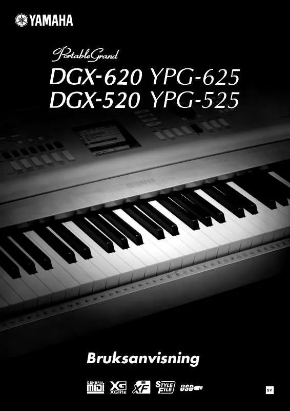 Mode d'emploi YAMAHA DGX-620 DGX-520 YPG-625 YPG-525