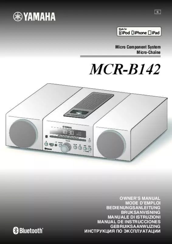 Mode d'emploi YAMAHA MCR-B142