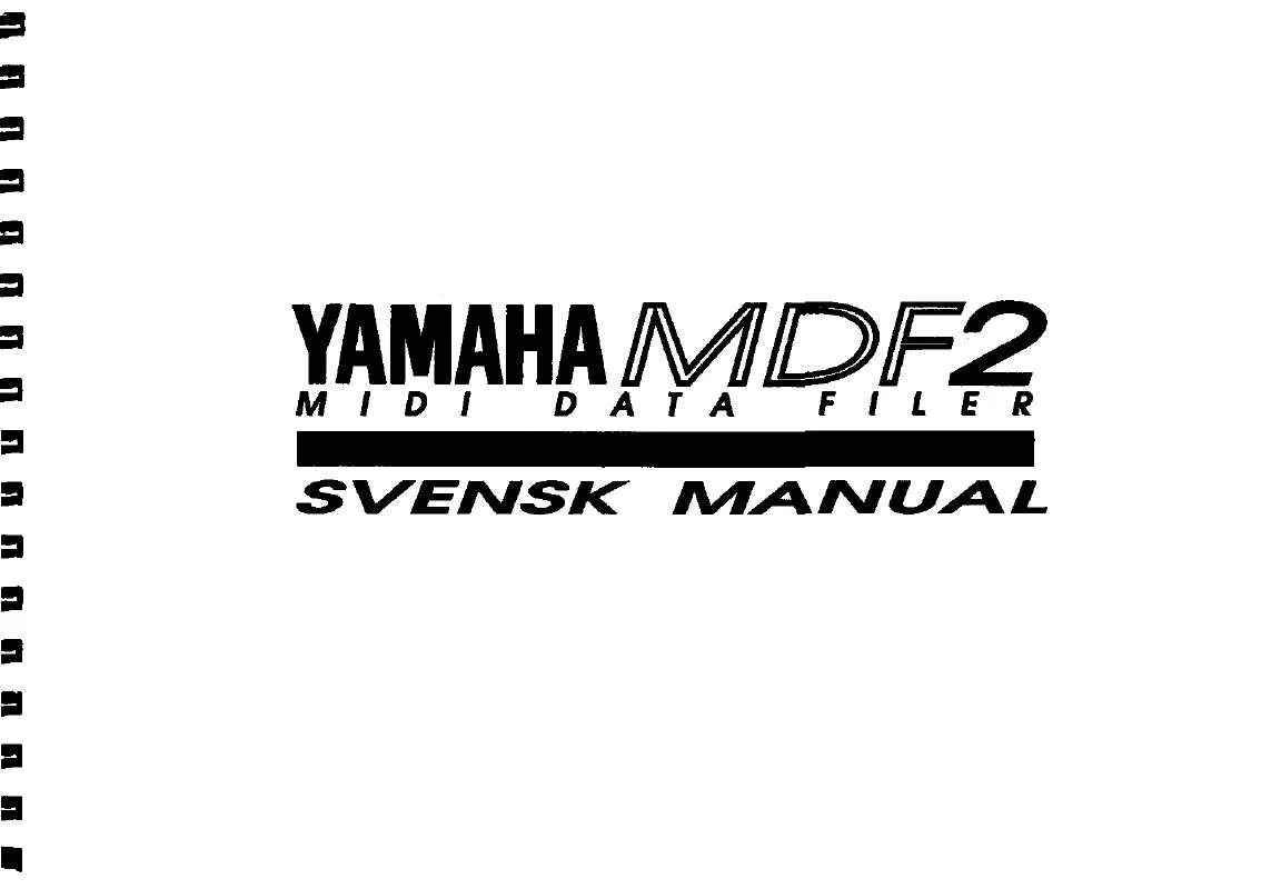 Mode d'emploi YAMAHA MDF2