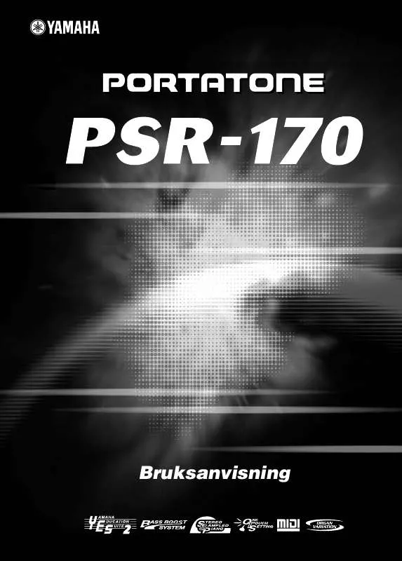 Mode d'emploi YAMAHA PSR-170