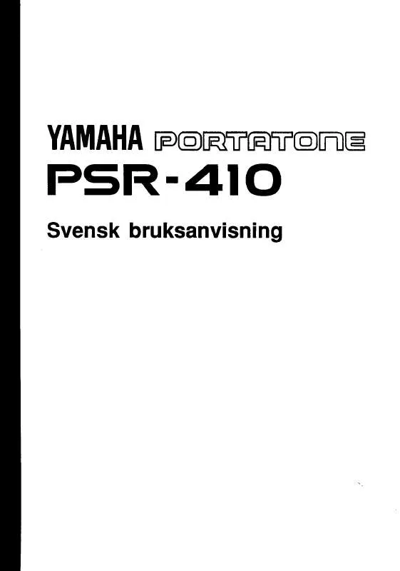 Mode d'emploi YAMAHA PSR-410