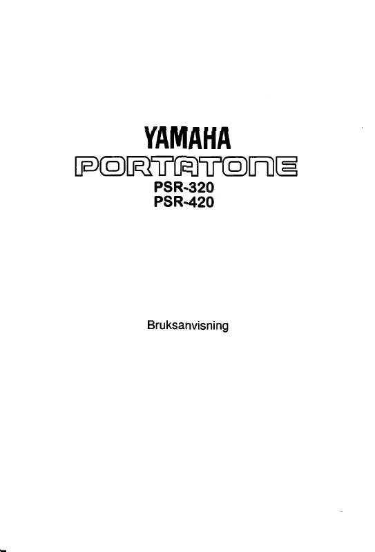 Mode d'emploi YAMAHA PSR-420/PSR-320