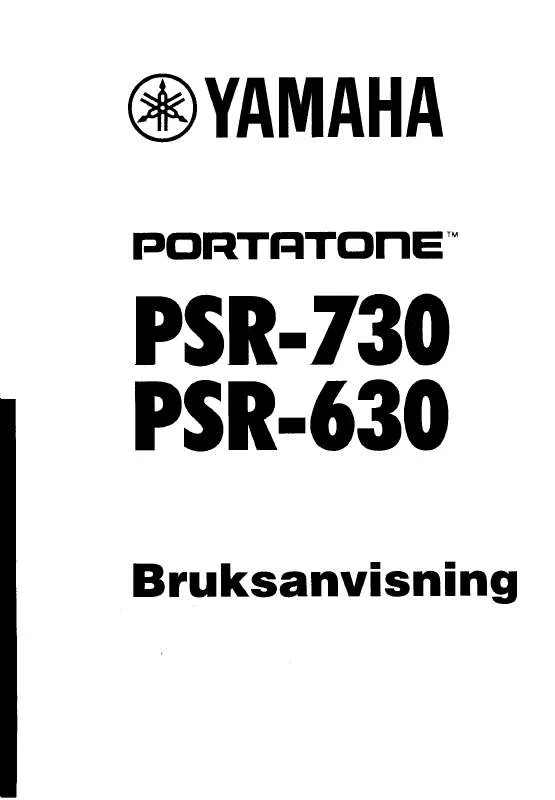 Mode d'emploi YAMAHA PSR-730/PSR-630