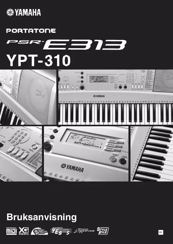 Mode d'emploi YAMAHA PSR-E313 YPT-310