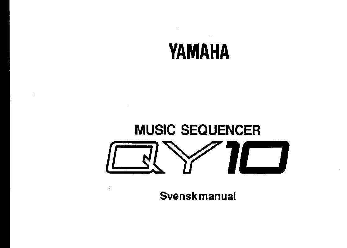 Mode d'emploi YAMAHA QY10