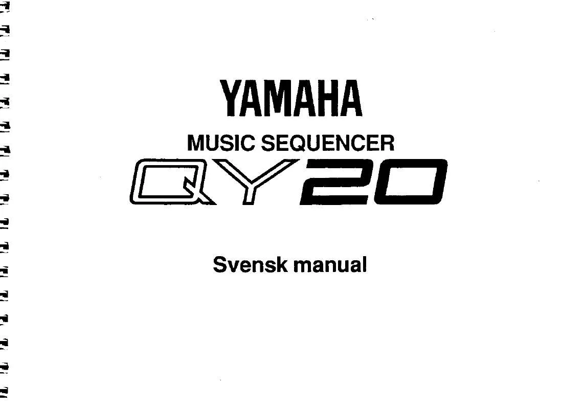 Mode d'emploi YAMAHA QY20